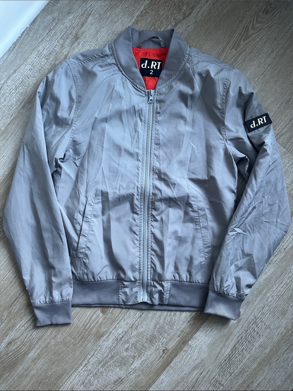 d.RT Gray Windbreaker